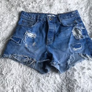 Highwasted jeanshorts